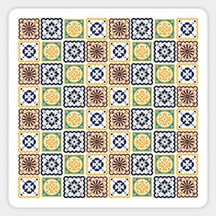 Assorted tiles pattern Sticker